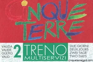 El tren Cinque Terre Card, viajes ilimitados en   Trenes de Cinque Terre